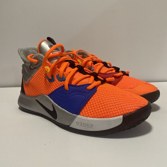 Nike PG3 NASA Basketball Shoes Men’s Size 8.5 Orange/Metallic Silver No Box main image 9